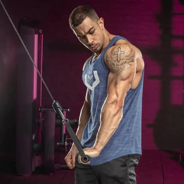 Men's Muscle Fitness Running Tank Top, Quick-Dry Sleeveless