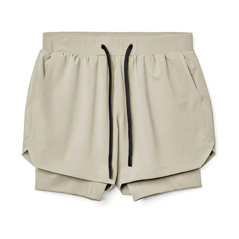 Double Layer Sports Casual Shorts for Active Wear