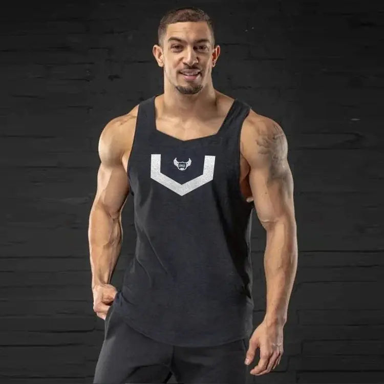 Men's Muscle Fitness Running Tank Top, Quick-Dry Sleeveless