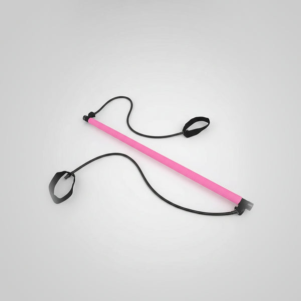 Pilates Fitness Stick with Resistance Bands for Yoga