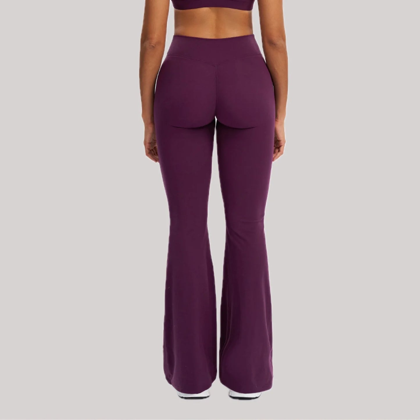 High-Waisted Flare Yoga Pants – Sculpting Push-Up Bell Bottom Leggings