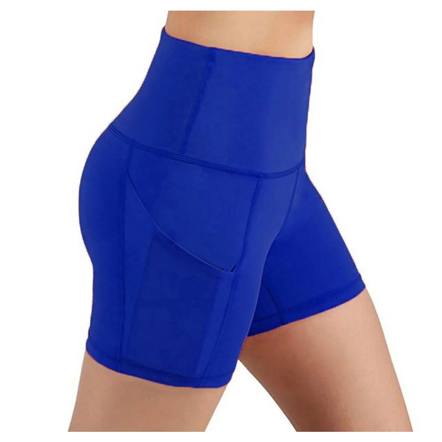 High Waist Yoga Shorts for Women with Pockets – Gym & Running