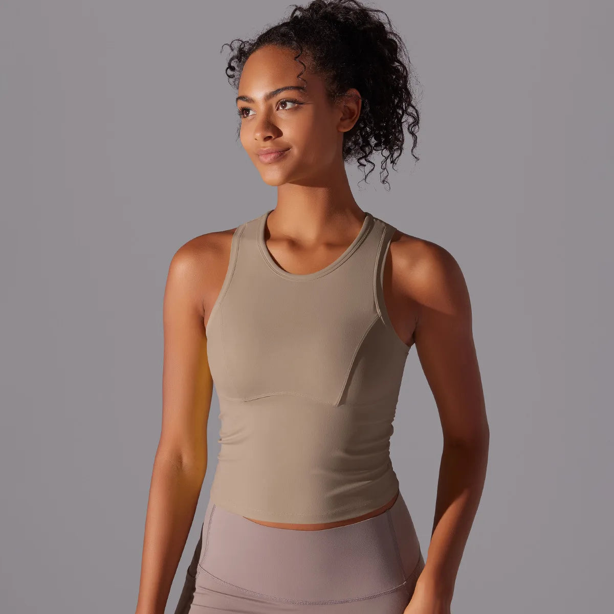 Women’s Sleeveless Gym Top – Slim Fit Quick-Dry Breathable Workout Vest