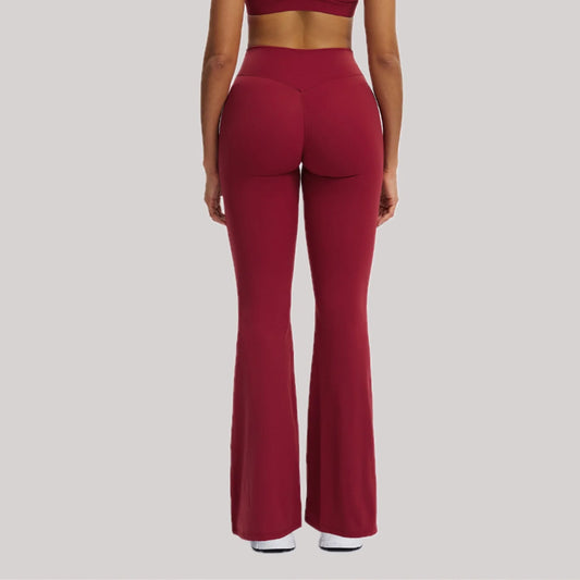 High-Waisted Flare Yoga Pants – Sculpting Push-Up Bell Bottom Leggings