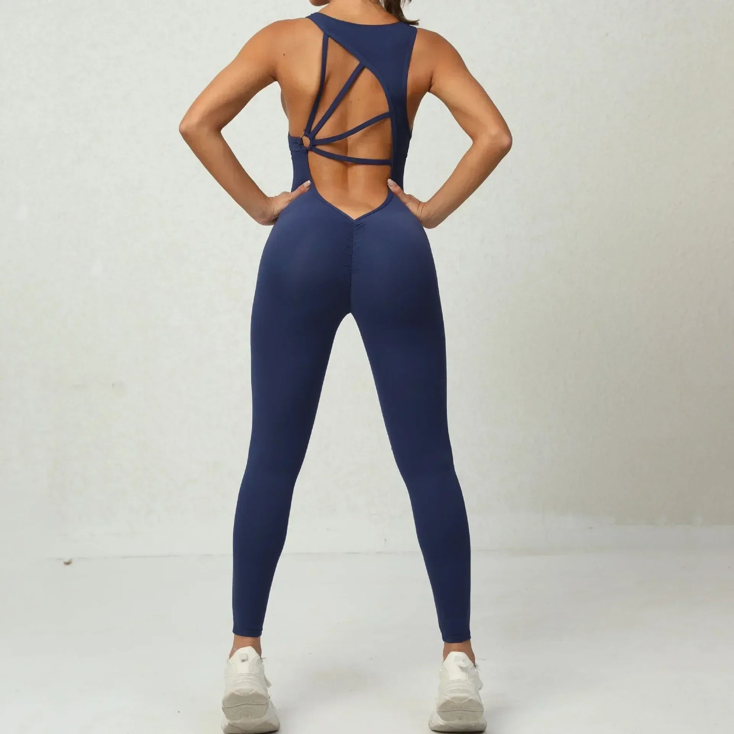 Sporty Women’s One-Piece Jumpsuit – Gym Fitness Yoga Activewear Set