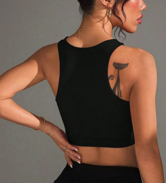 Women’s Mesh Splice Sleeveless Yoga Vest – Soft Stretch Active Top