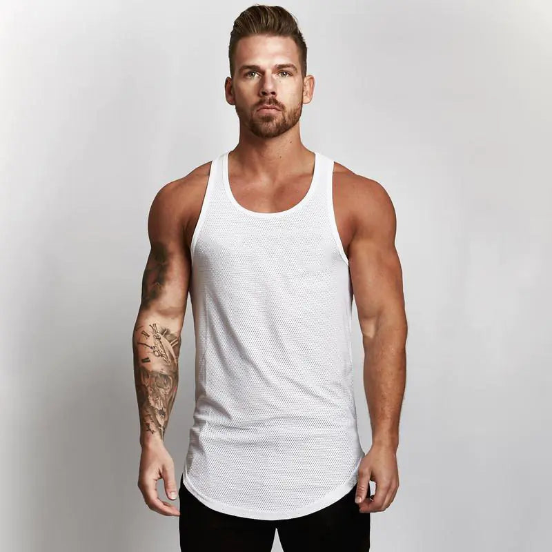 Men's Summer Quick-Dry Mesh Workout T-Shirt