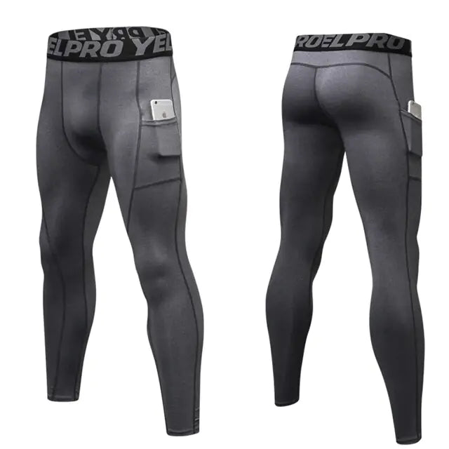 Custom Men’s Compression Leggings for Gym & Running