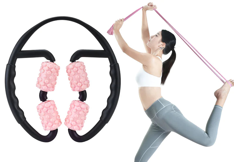 Foam Roller for Leg Muscle Relaxation and Yoga Use