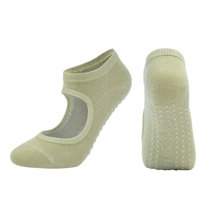 Yoga Socks for Women - Non-Slip Cotton Pilates Fitness
