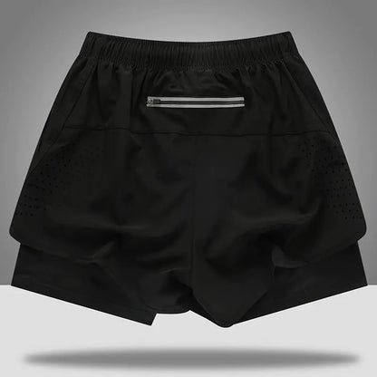 Men's Quick-Dry Running Shorts with Breathable Liner