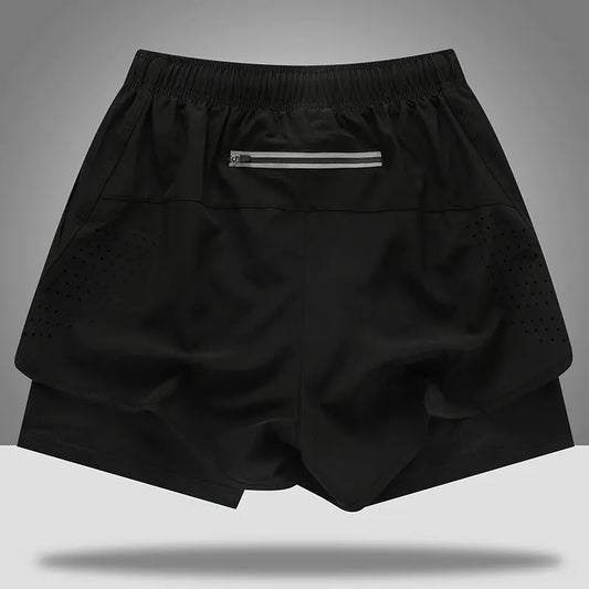 Men's Quick-Dry Running Shorts with Breathable Liner