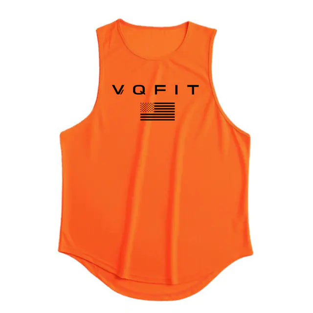 Men's Casual Cotton Vest for Gym and Exercise