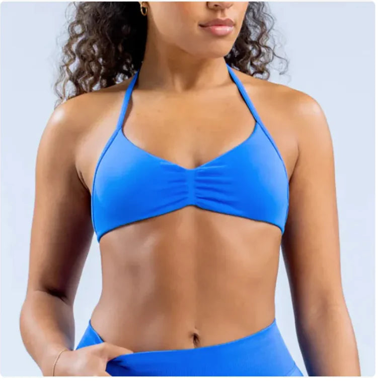 Women's Halter Back Sports Bra