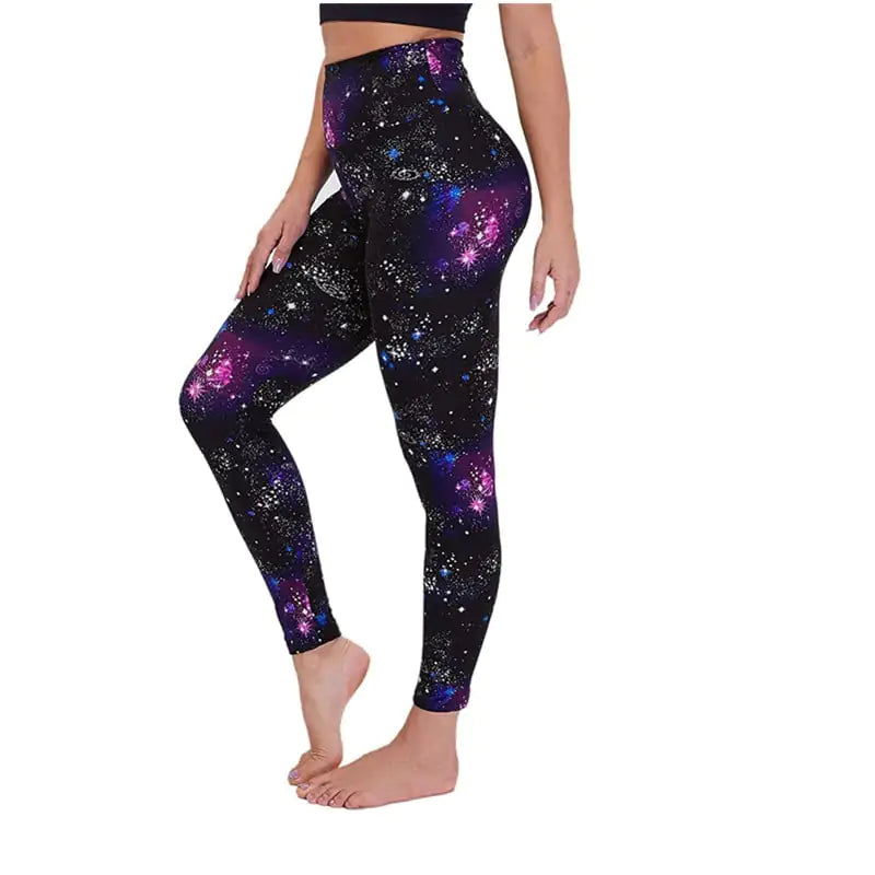 Printed Women's Yoga Fitness Running Tights