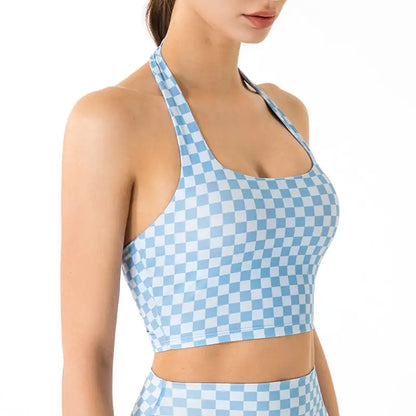 Women's Halter Sports Bra for Yoga and Fitness