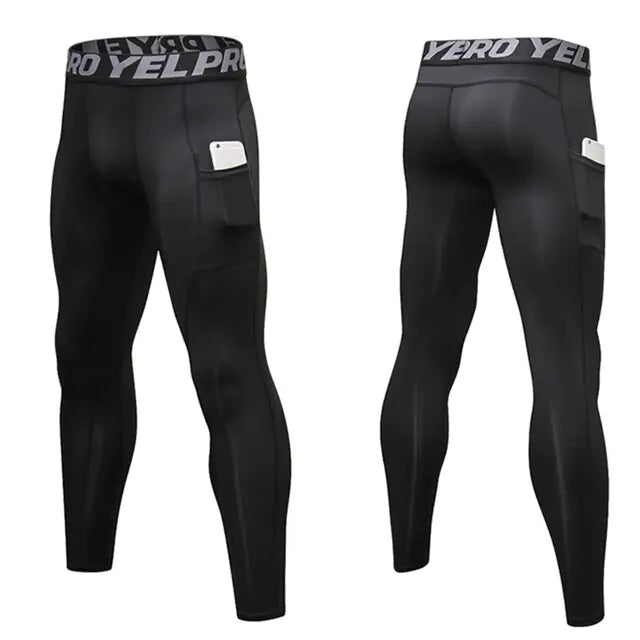 Custom Men’s Compression Leggings for Gym & Running