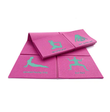 Foldable Non-Slip Yoga Mat for Beginners, Portable