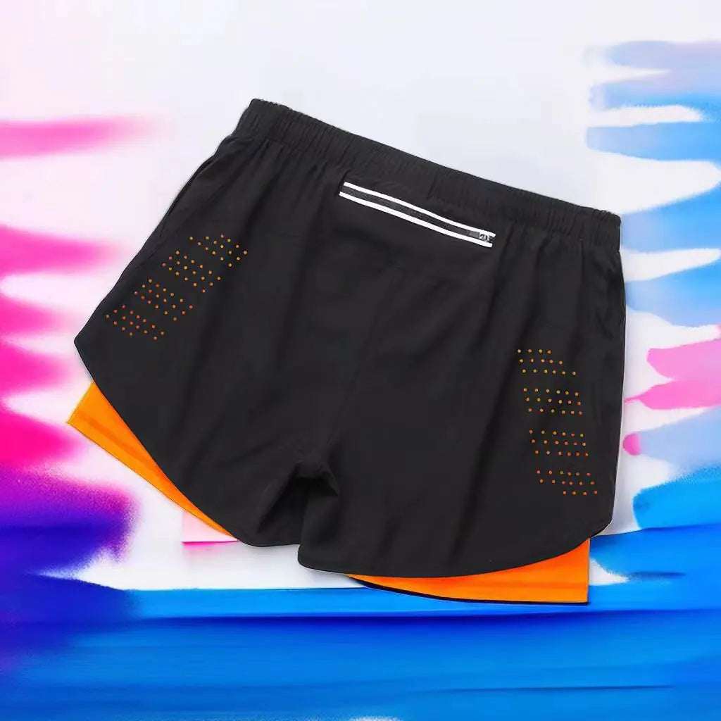 Men's Quick-Dry Running Shorts with Breathable Liner