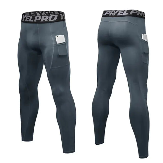 Custom Men’s Compression Leggings for Gym & Running