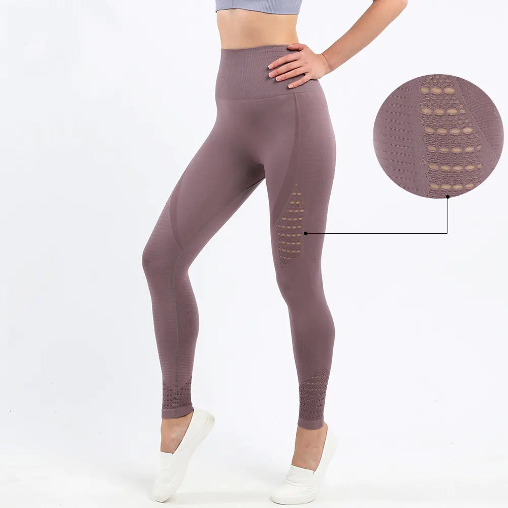 High-Waist Seamless Peach Hip Lift Yoga Pants
