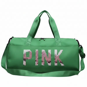 Pink Gym Bag - Large Capacity Waterproof Travel Tote