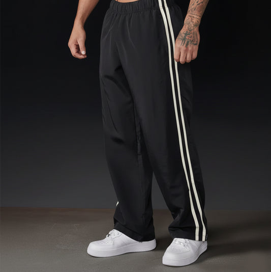 Men’s Loose Fit Gym Joggers – Straight Leg Bodybuilding Sweatpants for Training & Running