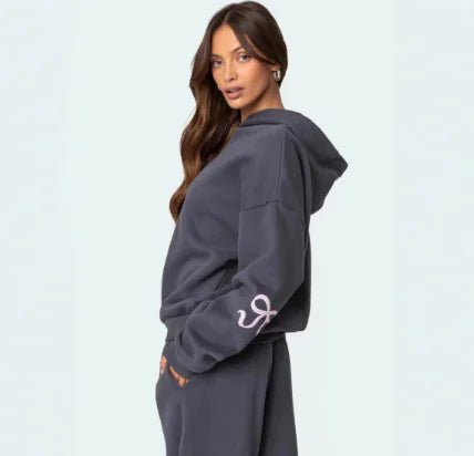 Loose Fit Printed Sweater & Pant