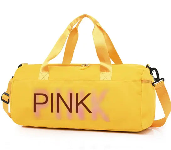 Pink Gym Bag - Large Capacity Waterproof Travel Tote