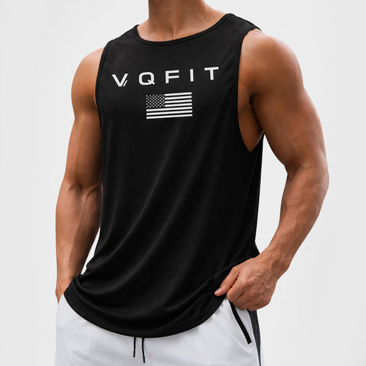 Men's Casual Cotton Vest for Gym and Exercise