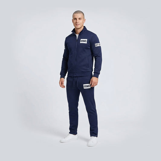 Men's Casual Two-Piece Sports Suit for Spring/Autumn