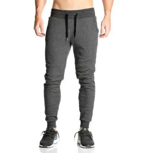 Athletic Pants, Slim Fit Trousers, Casual Long Pants
