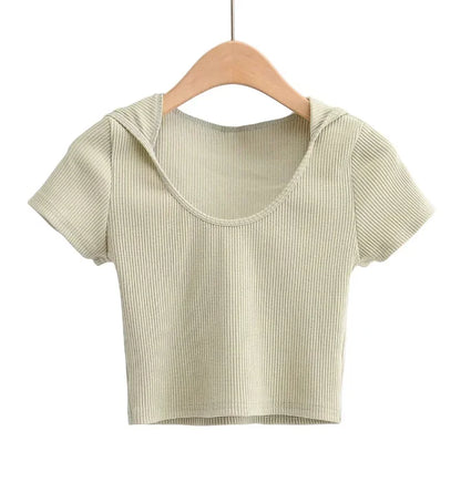 Fashionable Cropped Sweater and Pants Set