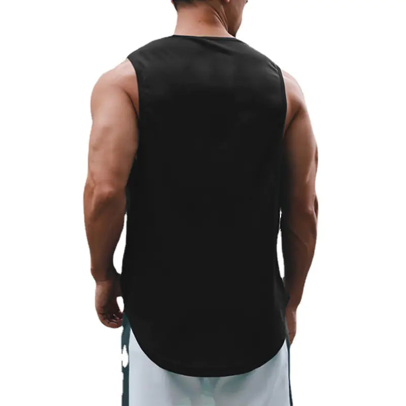 Men's Casual Cotton Vest for Gym and Exercise