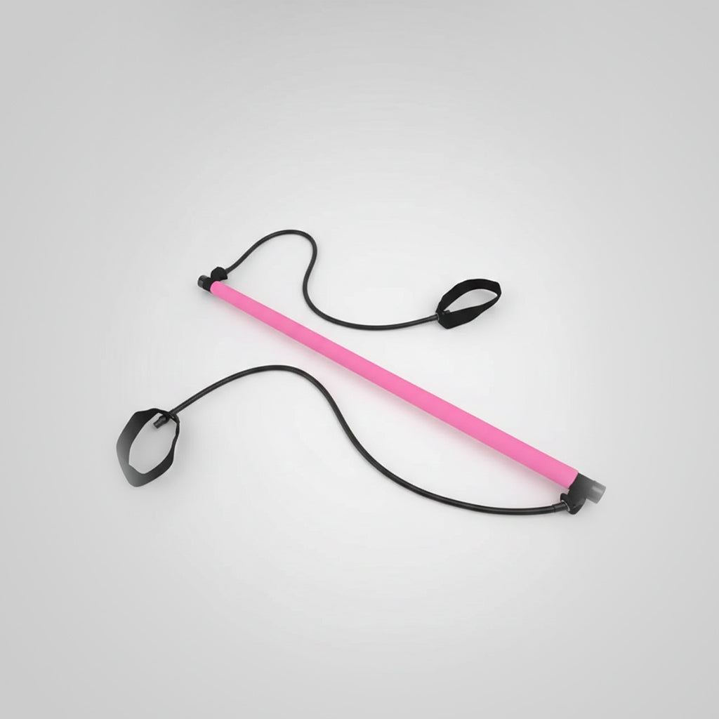 Pilates Fitness Stick with Resistance Bands for Yoga