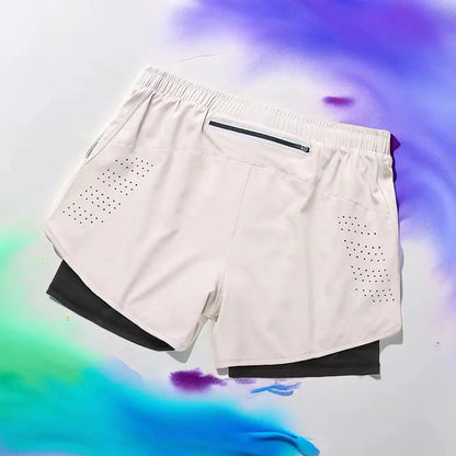 Men's Quick-Dry Running Shorts with Breathable Liner