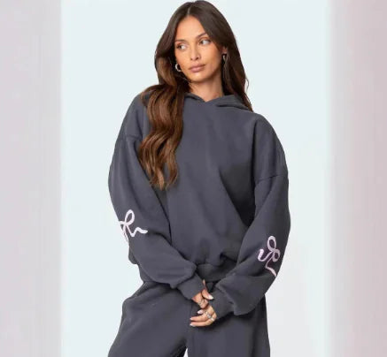 Loose Fit Printed Sweater & Pant