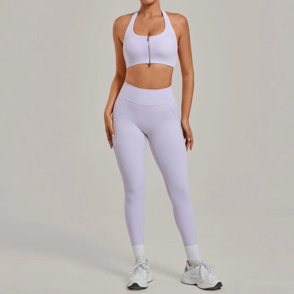 Women’s Push-Up Sports Bra & Leggings Set – High Waist Gym & Yoga Workout Outfit
