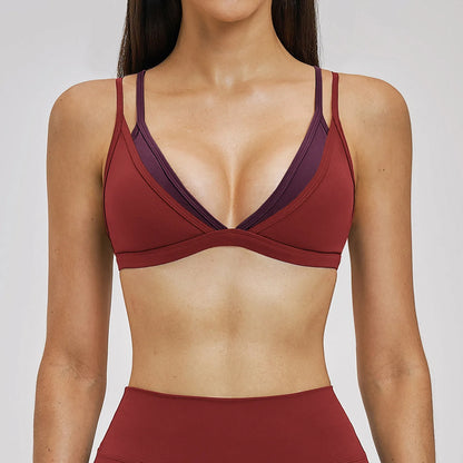 Women’s Shockproof Sports Bra – Breathable Running & Training Top