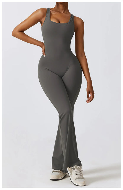 Women’s Seamless Fitness Jumpsuit – Stretch One-Piece Gym & Yoga Suit