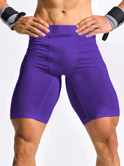 Men’s Compression Gym Shorts & Running Leggings – Quick-Dry Athletic Training Tights