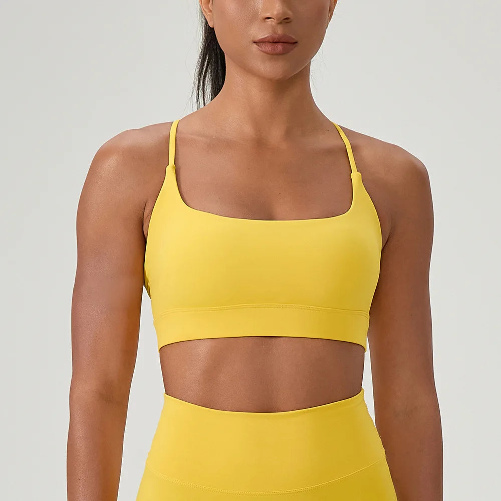 Seamless Sports Bra for Women | Stretchy Breathable Gym Crop Top