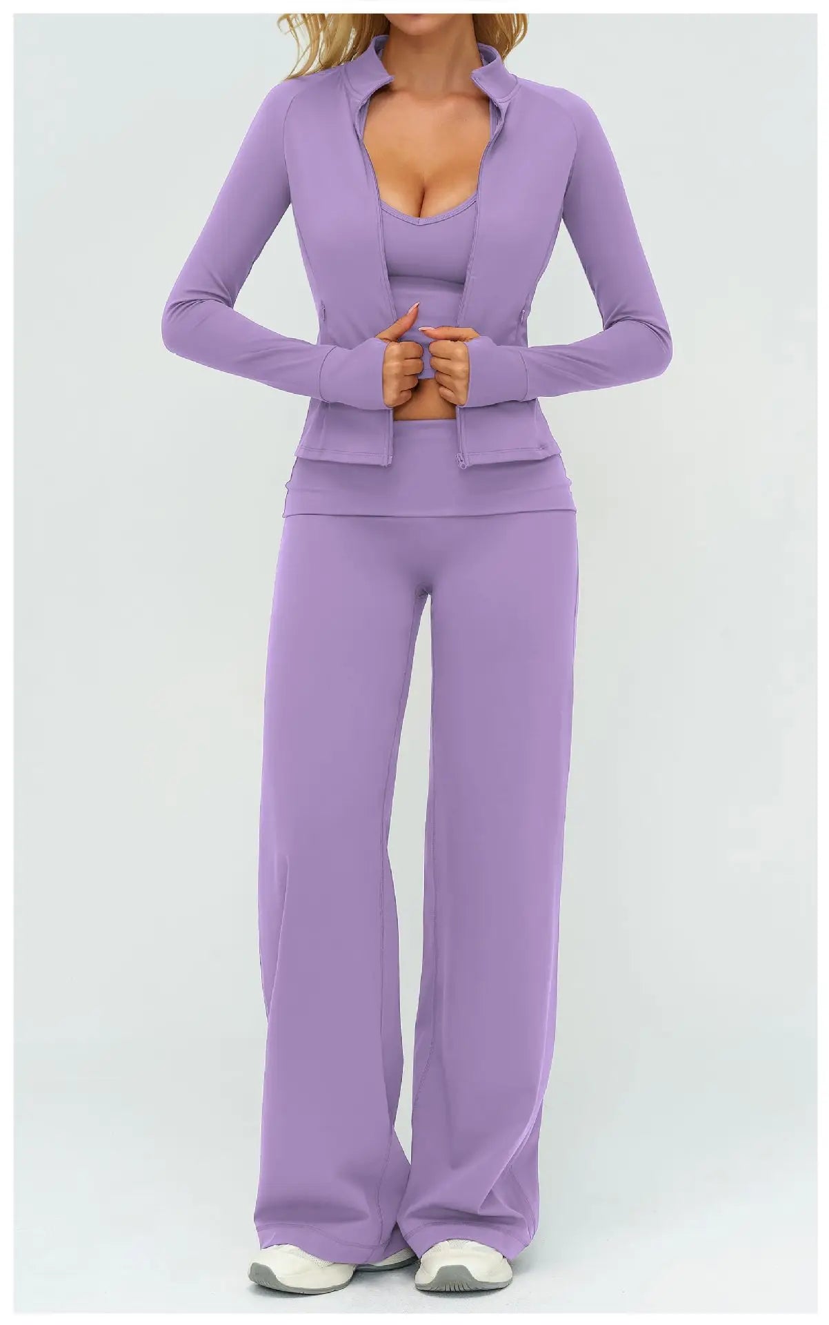 Women's Loose Fit Sportswear Set – Breathable Gym Clothes for Yoga & Outdoor Sports