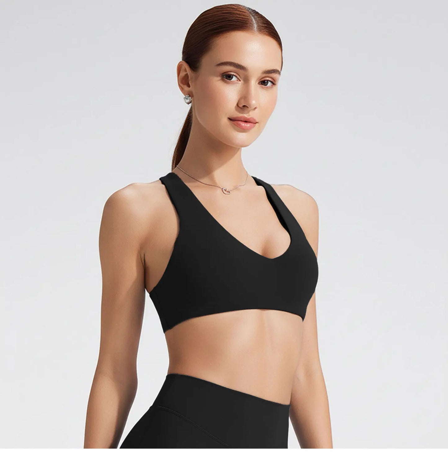 SoftMotion Y-Back Sports Bra – High Support Workout Top