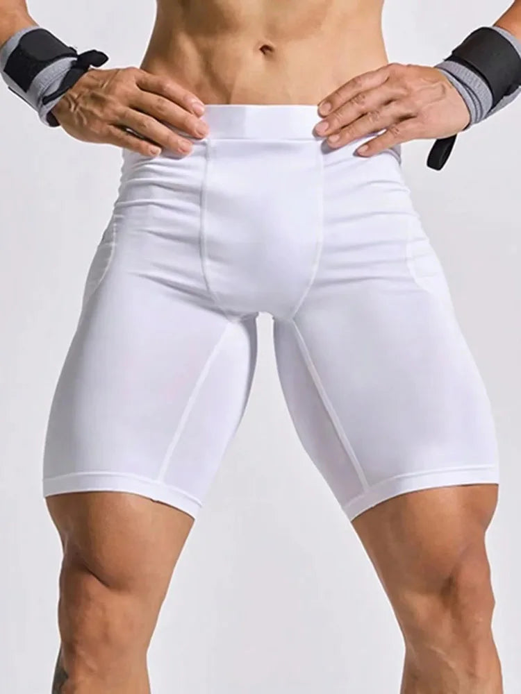 Men’s Compression Gym Shorts & Running Leggings – Quick-Dry Athletic Training Tights