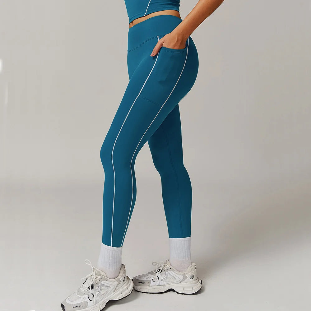 Women’s High-Waist Booty Lift Gym Leggings – Sculpting Push-Up Workout Tights