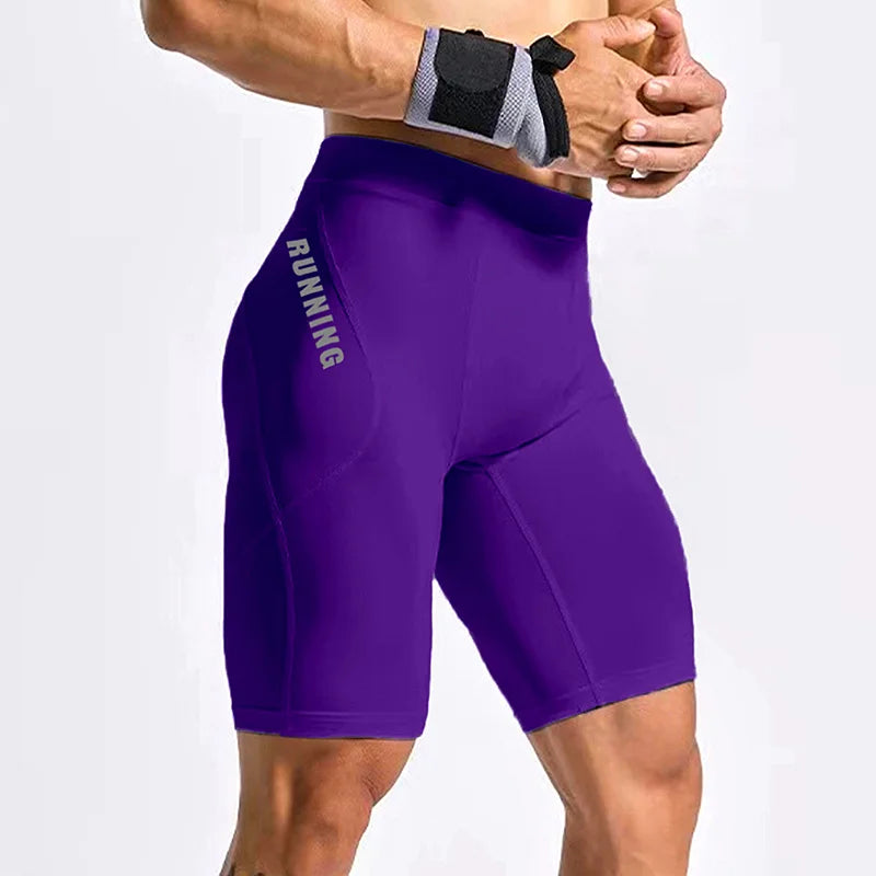 Men’s Compression Gym Shorts & Running Leggings – Quick-Dry Athletic Training Tights