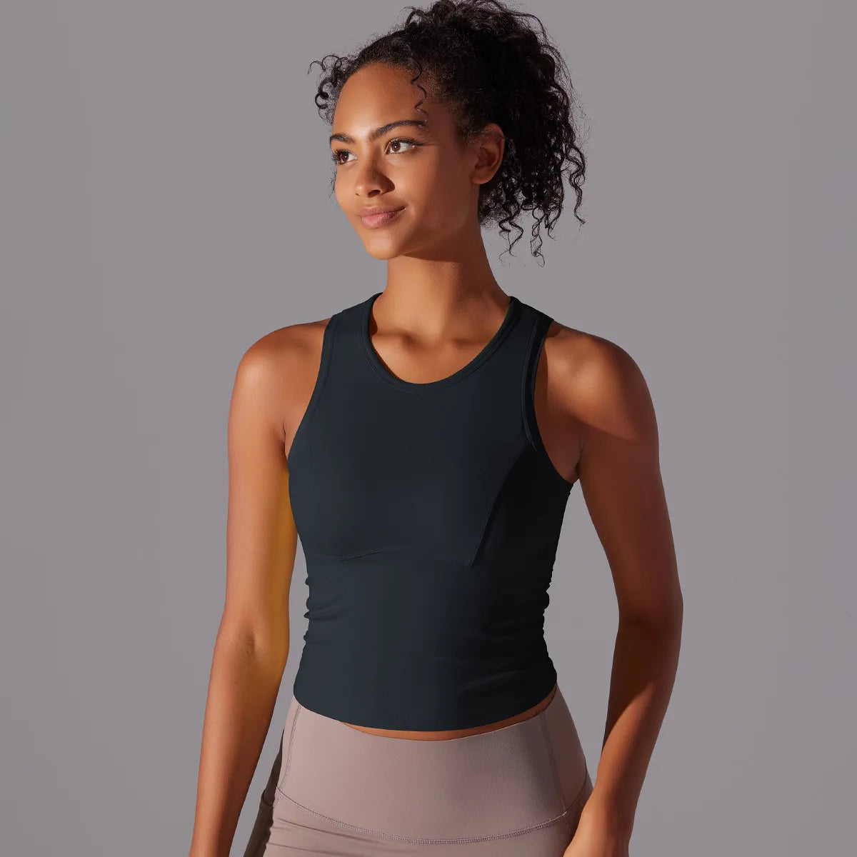 Women’s Sleeveless Gym Top – Slim Fit Quick-Dry Breathable Workout Vest