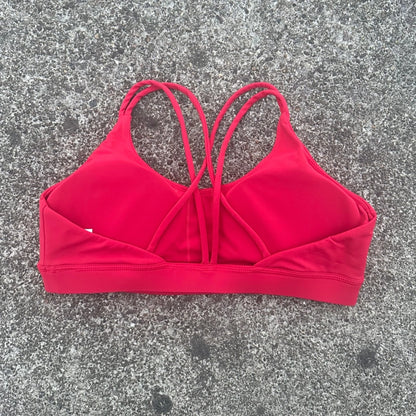 Women’s High Support Cross-Back Sports Bra – Soft Padded Gym & Yoga Top