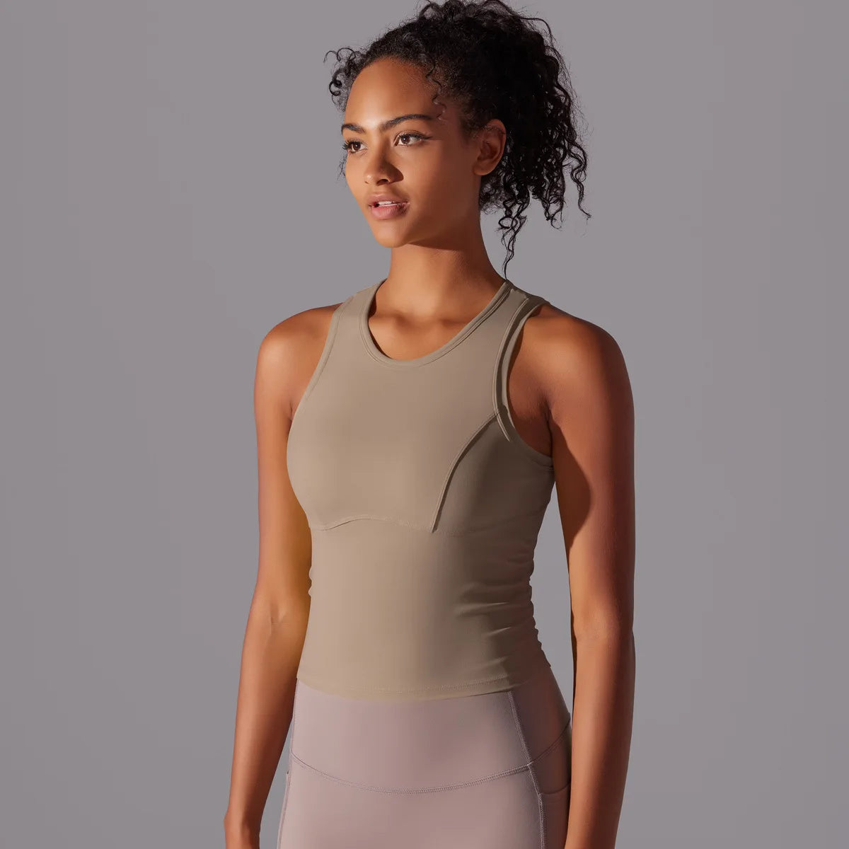 Women’s Sleeveless Gym Top – Slim Fit Quick-Dry Breathable Workout Vest